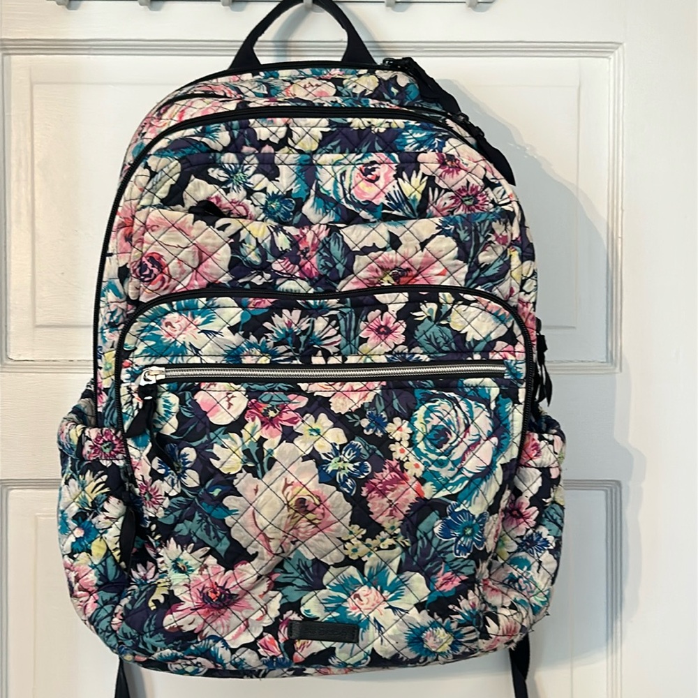 Vera Bradley Women's Signature Campus Backpack garden grove pattern